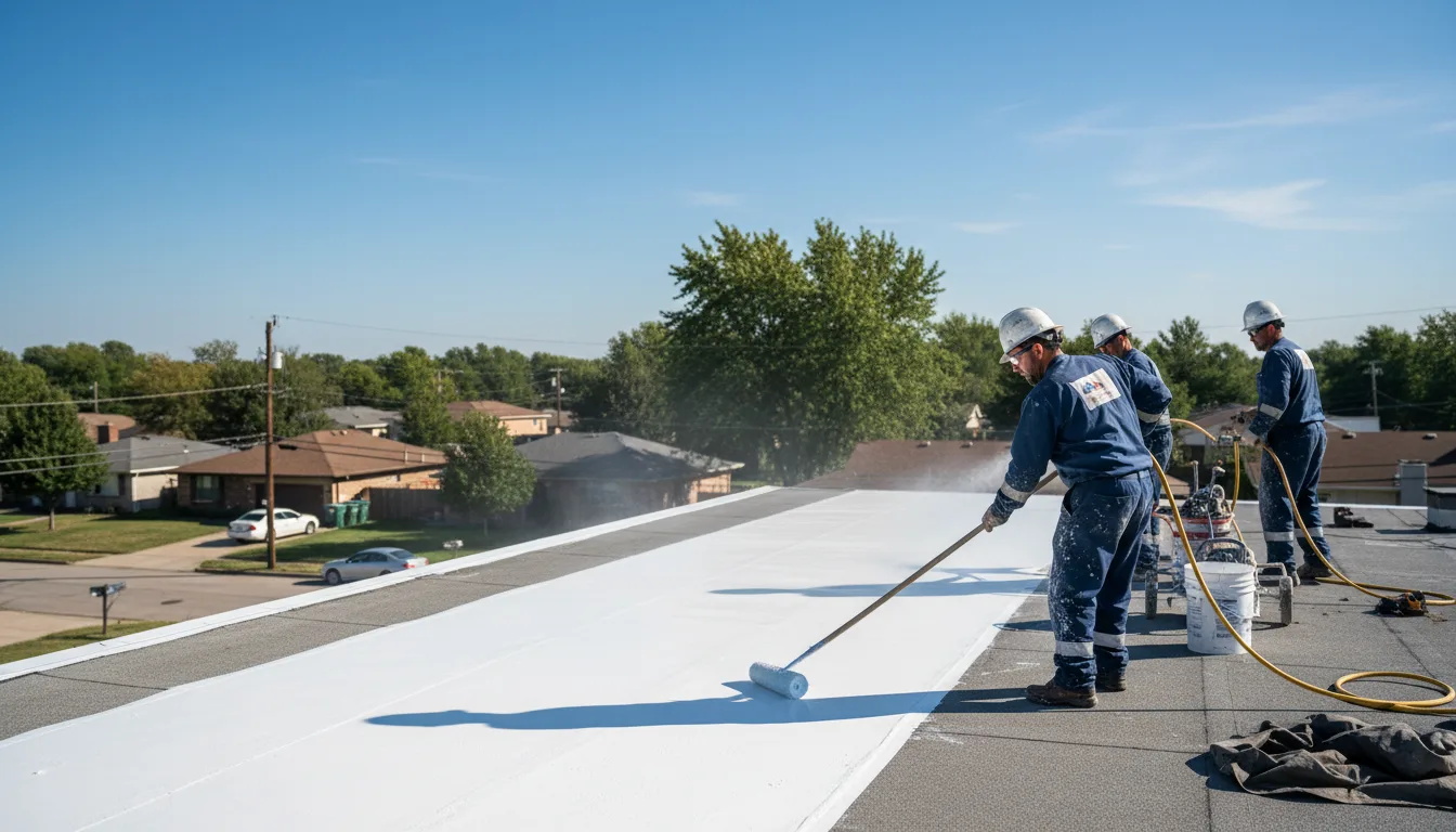 Commercial roof coating in West Leyden, NY near me